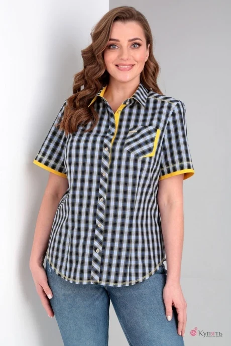 Рубашка Таир-Гранд 62267-2 желтая отделка #1