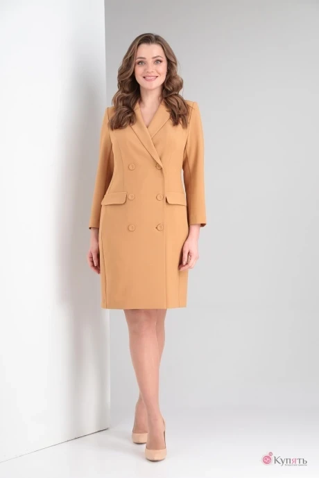 Платье *Распродажа Vilena Fashion 759 карамель #1