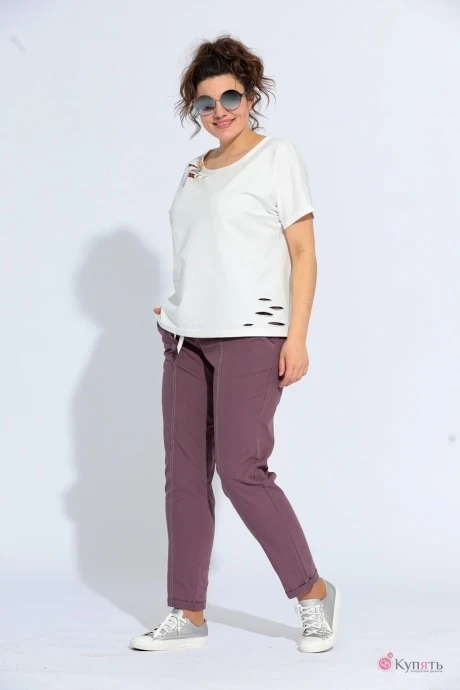 Брючный костюм BegiModa 3009 бургунди двойка #1