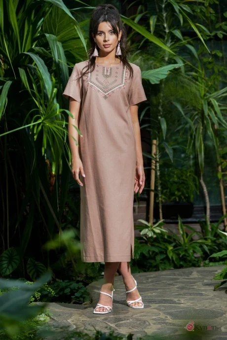 Платье Галеан-стиль 845 мокко #1