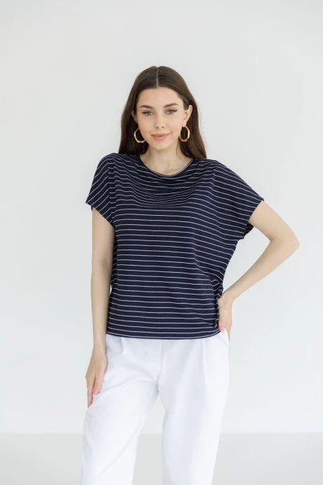 Футболка Ivera Collection 5015 Темно-синий,белый #1