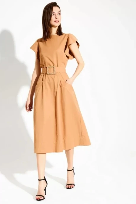 Платье DILIA 0626 бежевый #1
