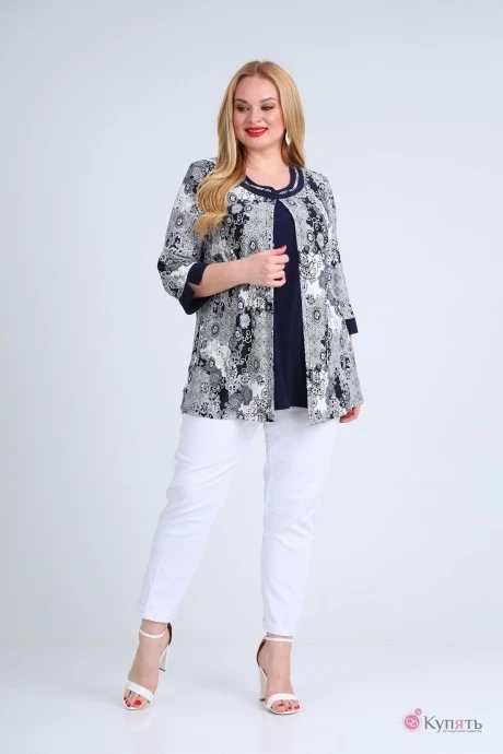 Блузка *Распродажа Mamma Moda 36 темно-синий #1