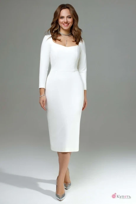 Платье *Распродажа TEZA 3000 белый ДЕФЕКТ #1