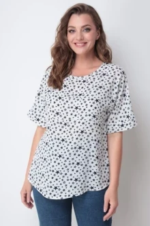 Блузка Michel Chic 768 белый, звезды