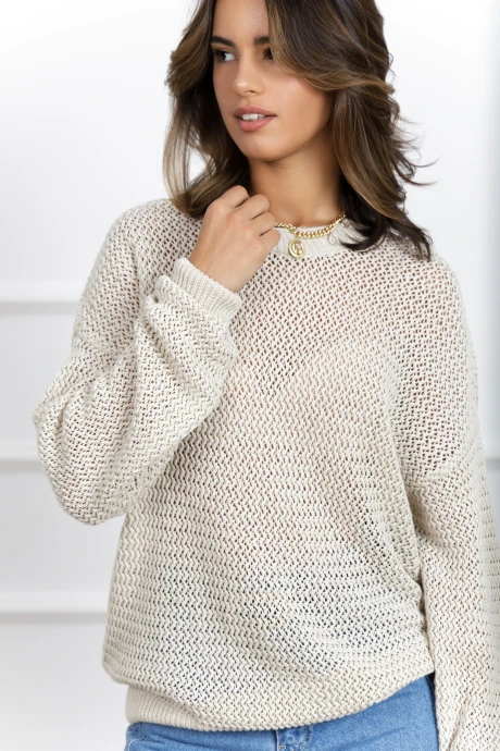 Джемпер (кофта) Romgil ТЗ718Л светло-бежевый #1