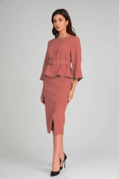 Юбочный костюм TVIN 4054 светлый терракот #1