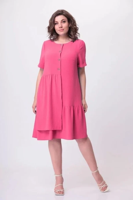 Платье Орхидея Люкс 1177c коралл #1