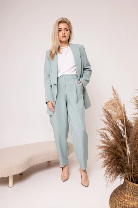 Брючный костюм SandyNa 13860 жемчужно-серый #1
