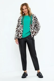 Брючный костюм Магия Моды 2138 черно-белый тройка