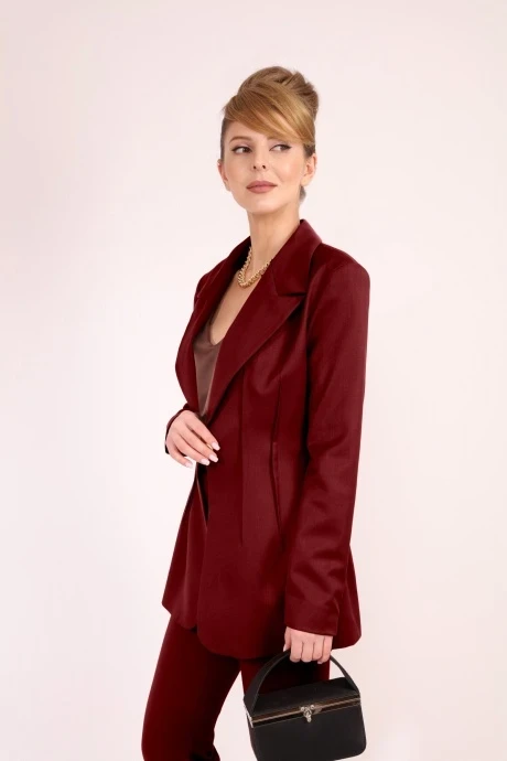 Жакет (пиджак) LM КТ3004 бордо #1