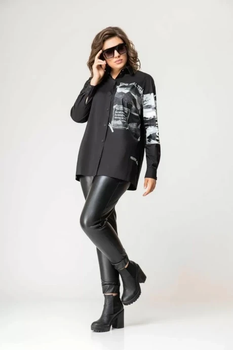 Рубашка EVA GRANT 198/1 черный/белый #1