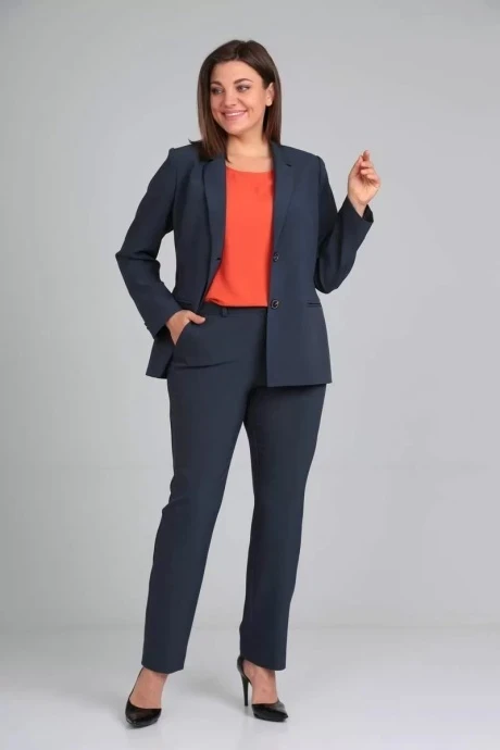 Брючный костюм Карина Делюкс 1060/1 тройка графит #1