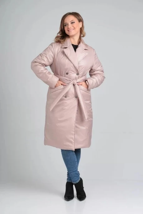 Женское зимнее пальто MODEMA 1039/1 бежевый #1