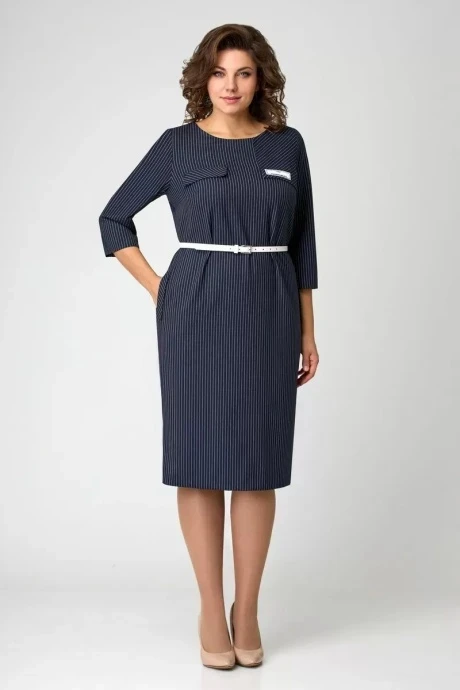 Платье Мишель Стиль 1075 сине-белый #1