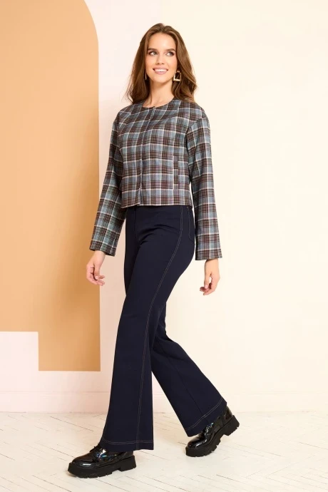 Брючный костюм ЛаКона 11480 синий двойка #1