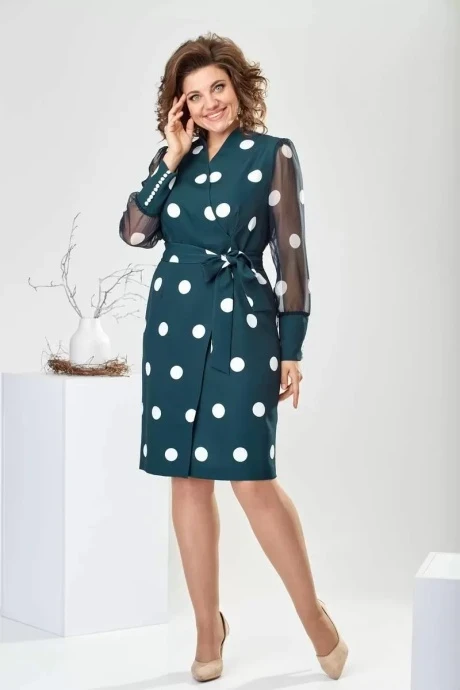 Деловое платье Romanovich Style 1-2315 изумруд #1