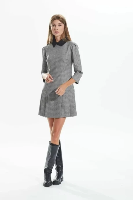 Платье DAVA 119с Черный в узелок #1