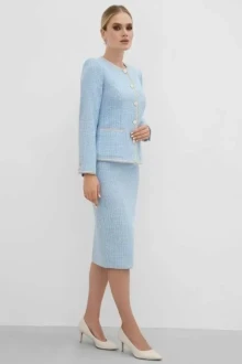 Юбочный костюм ЮРС 22-972-1 голубой