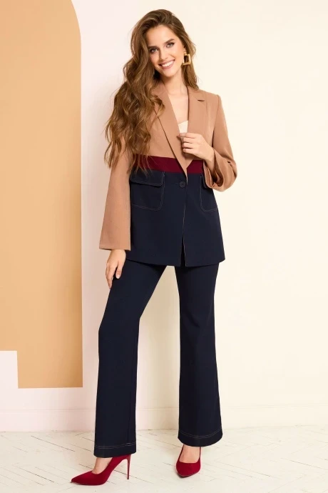 Брючный костюм ЛаКона 11479 синий двойка #1