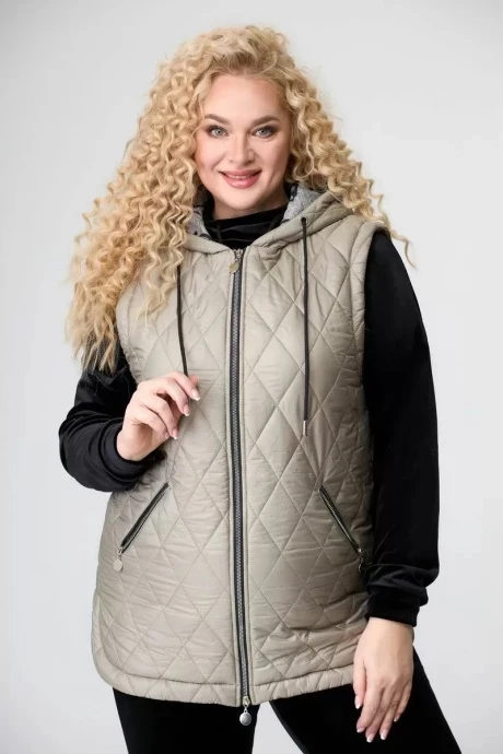 Утеплённая жилетка Svetlana-Style 1739 мох #1