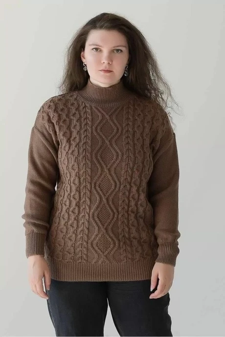 Джемпер (кофта) Romgil ТЗ757Ш коричневый #1