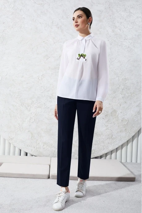 Брючный костюм Lissana 4584 тройка синий #1