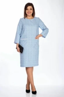 Платье Michel Chic 2114 голубой, белый