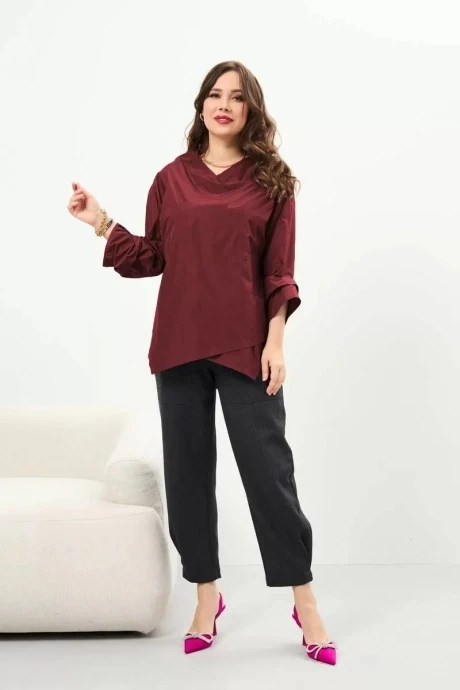 Блузка Anastasia 959 бордо #1