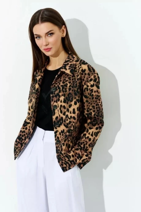 Хлопковый жакет (пиджак) с принтом DILIA 0707 Мультидизайн #1