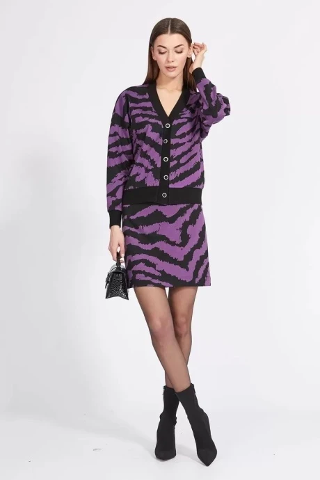 Юбочный костюм EOLA 2354 Фиолетовый/ черный #1