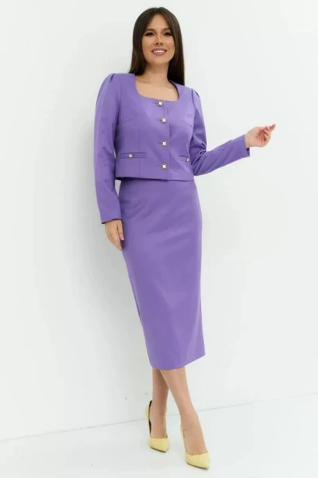 Юбочный костюм Магия Моды 2207 фиолет двойка #1