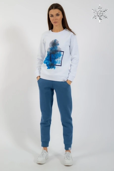 Спортивный костюм Kivviwear 41174118.24 белый светло-синий #1