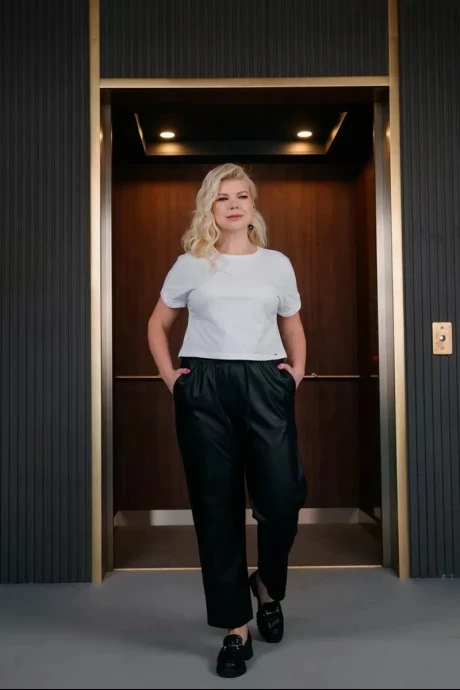 Брюки из экокожи ASV 2524 #1