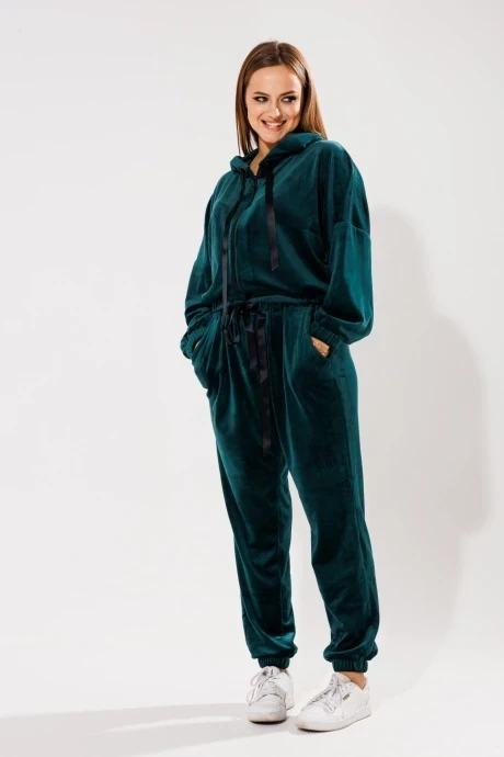 Спортивный костюм Anelli 1305 изумруд #1