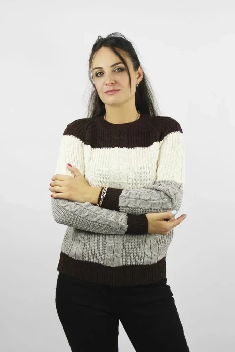 Джемпер (кофта) Полесье С1346-222С5077-Д43 шоколад (рост 158, 164) #1