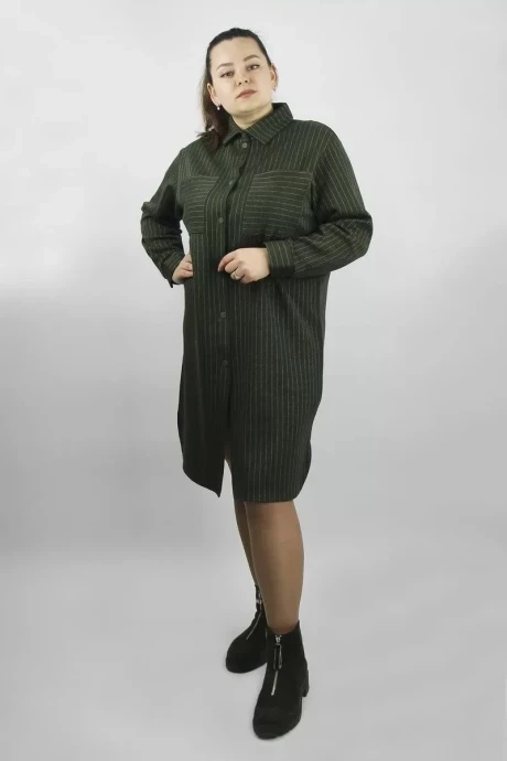 Платье Полесье С4475-211С1260-Д43 темно оливковый #1