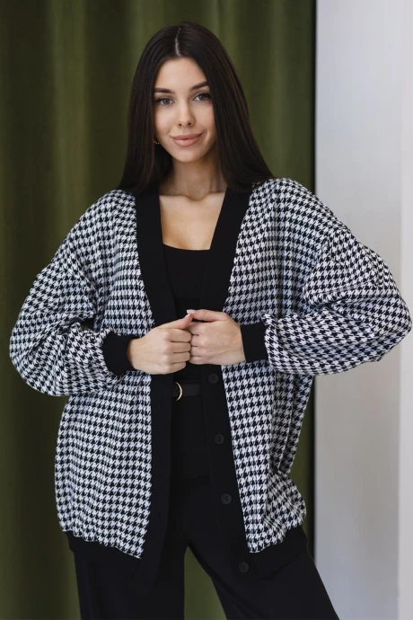 Кардиган Ivera Collection 5085 Черный/белый #1
