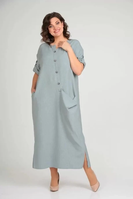 Платье Michel Chic 2094/3 серо-зеленый #1