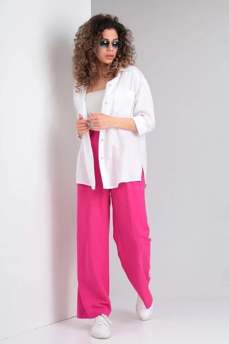 Брючный костюм Lady Secret 2819/1 белый+фуксия двойка #1