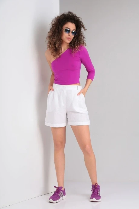 Костюм с шортами Lady Secret 2837/1 белый+фуксия #1