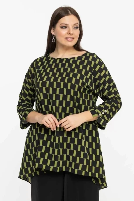 Блузка Avila 0914 оливковый #1