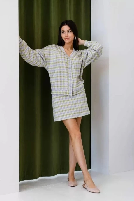 Кардиган Ivera Collection 5092 Сиреневый/салатовый #1