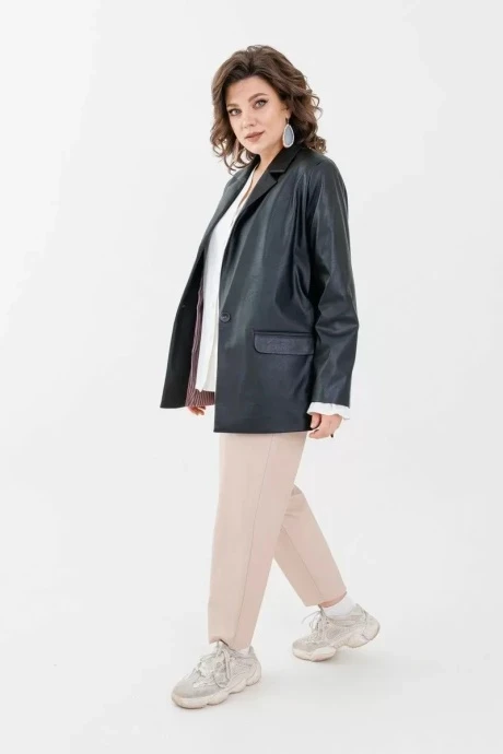 Жакет (пиджак) из экокожи Anelli 1186 #1