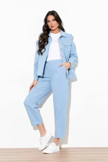 Брючный костюм FOXY FOX 1459 голубой двойка #1