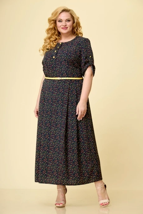 Платье *Распродажа TricoTex Style 1716 мелкий цветочек #1