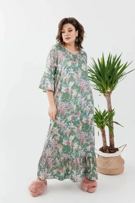 Платье Anelli 1071 зелень #1