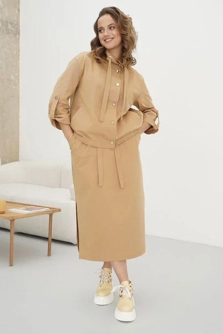 Юбочный костюм Fantazia Mod 4497 песок #1