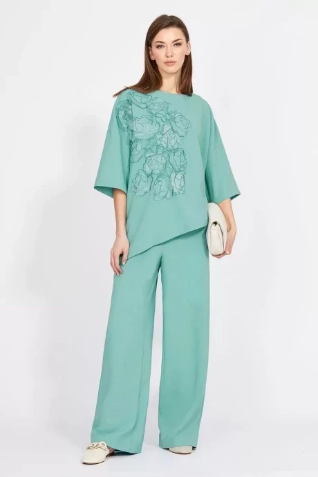 Брючный костюм EOLA м.2398 мята #1