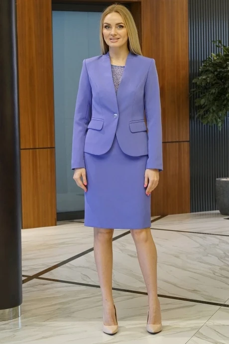 Юбочный костюм *Распродажа ALANI COLLECTION 1872 сирень тройка #1